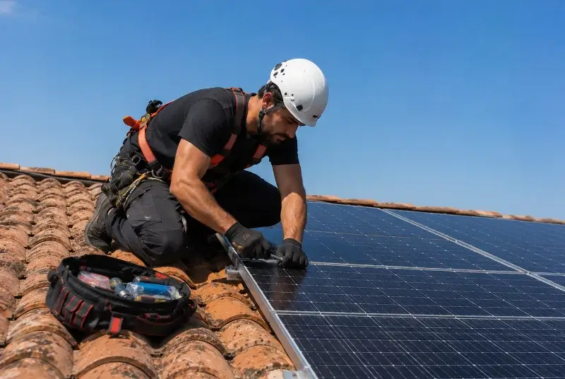 Maintenance et monitoring de panneaux solaires à Solesmes