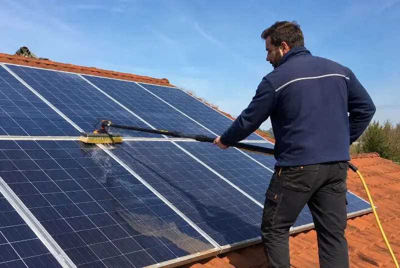 Nettoyage et entretien de panneaux solaires à Solesmes